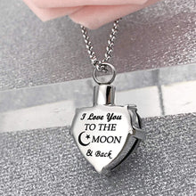 Load image into Gallery viewer, Month of URN Cremation Necklaces pendant for Ashes "Always in My Heart"