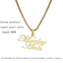 Load image into Gallery viewer, Custom Made18K Gold Plated Sterling Silver Double Layer Name Necklace
