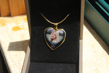 Load image into Gallery viewer, New Type Of Personalized Forever Loved Memorial Heart Photo Necklace