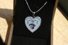 Load image into Gallery viewer, New Type Of Personalized I Will Carry You With Me Memorial Heart Photo Necklace