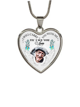 Load image into Gallery viewer, New Type Of Personalized I Will Carry You With Me Memorial Heart Photo Necklace