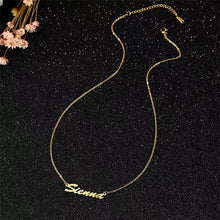 Load image into Gallery viewer, Custom Made 18K Gold Plated Sterling Silver Name Necklace