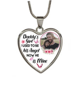 Load image into Gallery viewer, New Type Of Personalized Daddy`s Girl Memorial Heart Photo Necklace