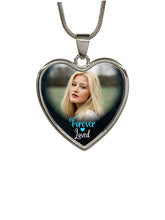 Load image into Gallery viewer, New Type Of Personalized Forever Loved Memorial Heart Photo Necklace